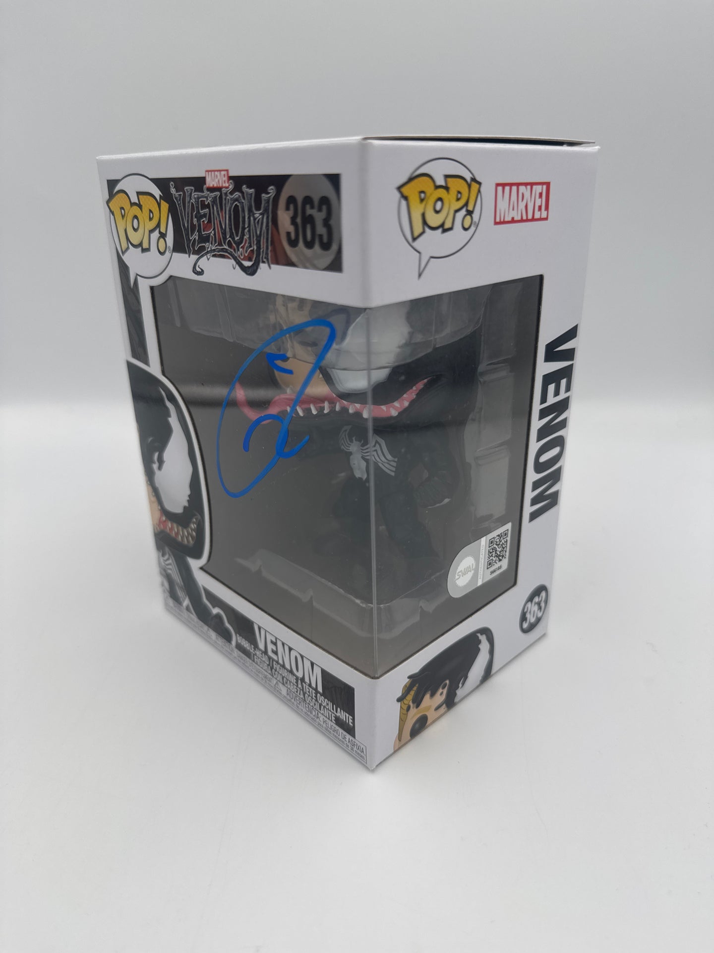 Venom - #363 - Funko Pop! - Marvel - Venom - Signed By Tom Hardy   - Certified By SWAU