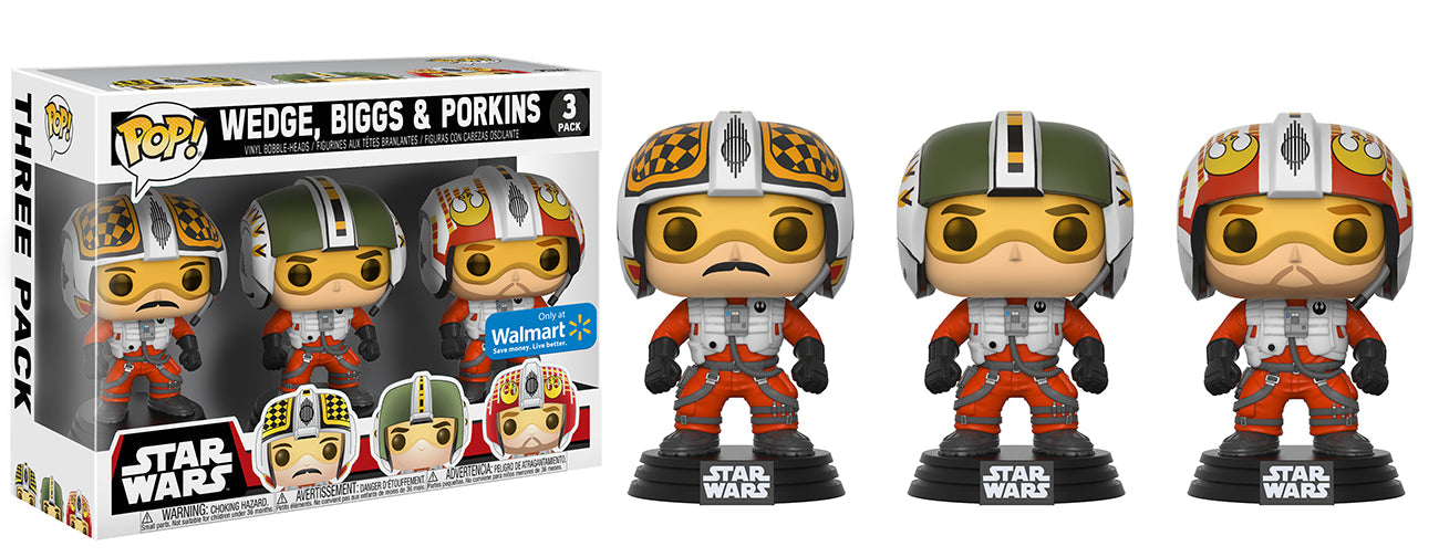 Wedge, Biggs & Porkins - 3 Pack - Walmart Exclusive - Star Wars