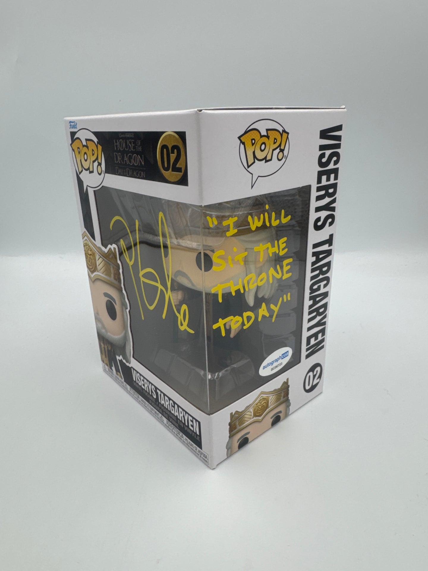 Viserys Targaryen - #02  - Funko Pop! -  House Of The Dragon - Signed By Paddy Considine   - Certified By Autographcoa