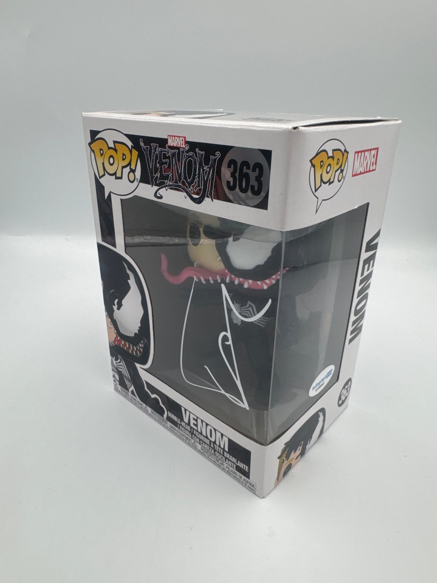 Venom - #363 - Funko Pop! - Marvel - Venom - Signed By Topher Grace   - Certified By Autographcoa