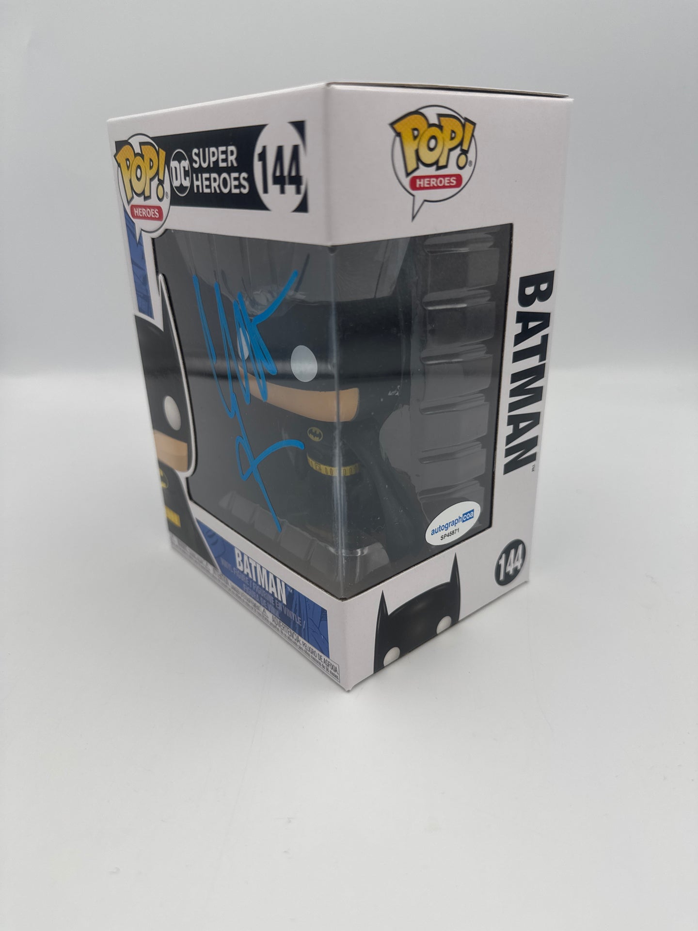 Batman  - #144 - Funko Pop! - Heroes - DC Super Heroes - Signed By Christian Bale - Certified By Autographcoa