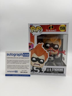 JJ & Syndrome  - #1506 - Funko Pop! - The Incredibles - Signed By Jason Lee - Autographcoa Certified Funko Pop!