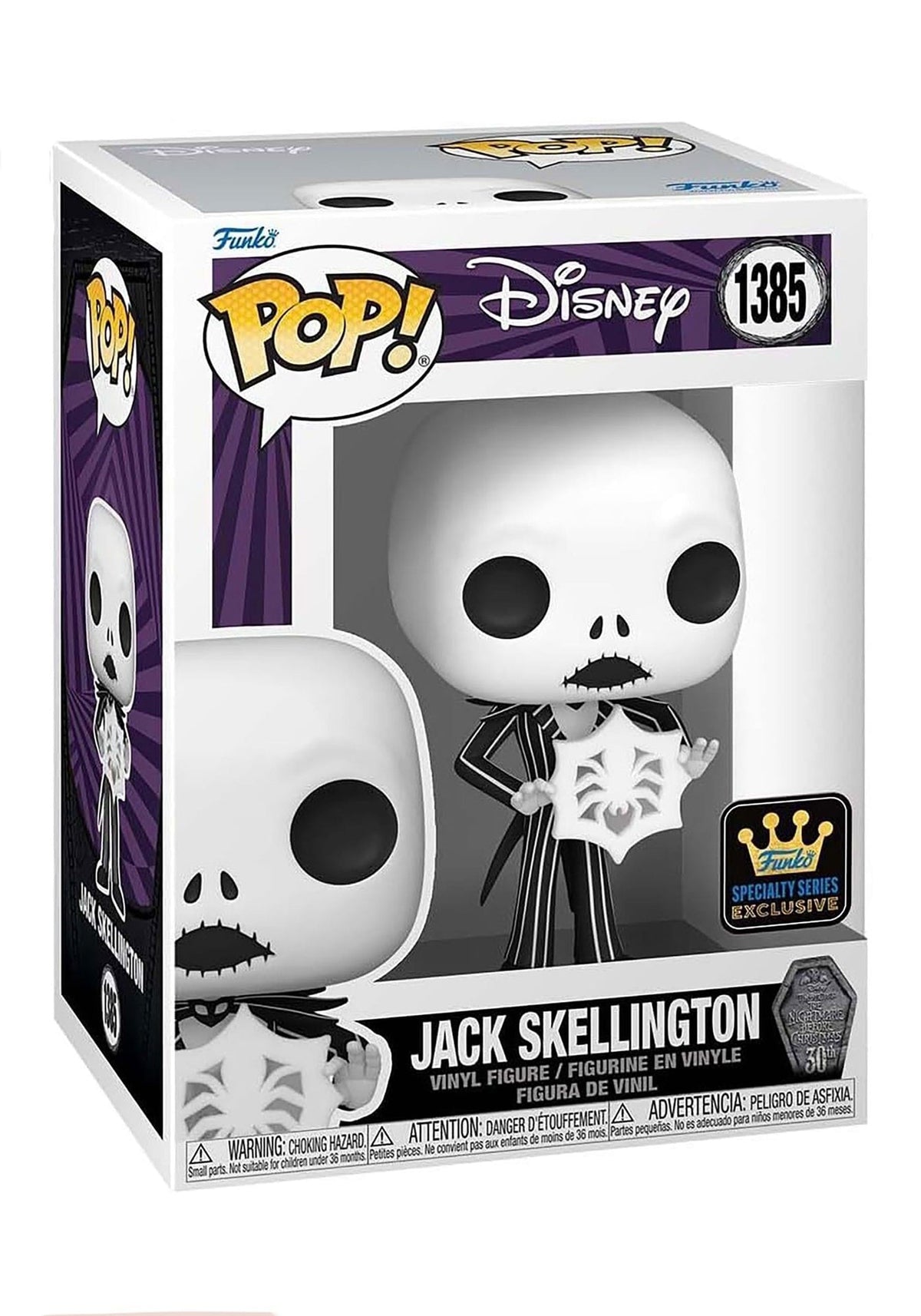 Jack Skellington With Snowflake - #1385 - Funko POP!