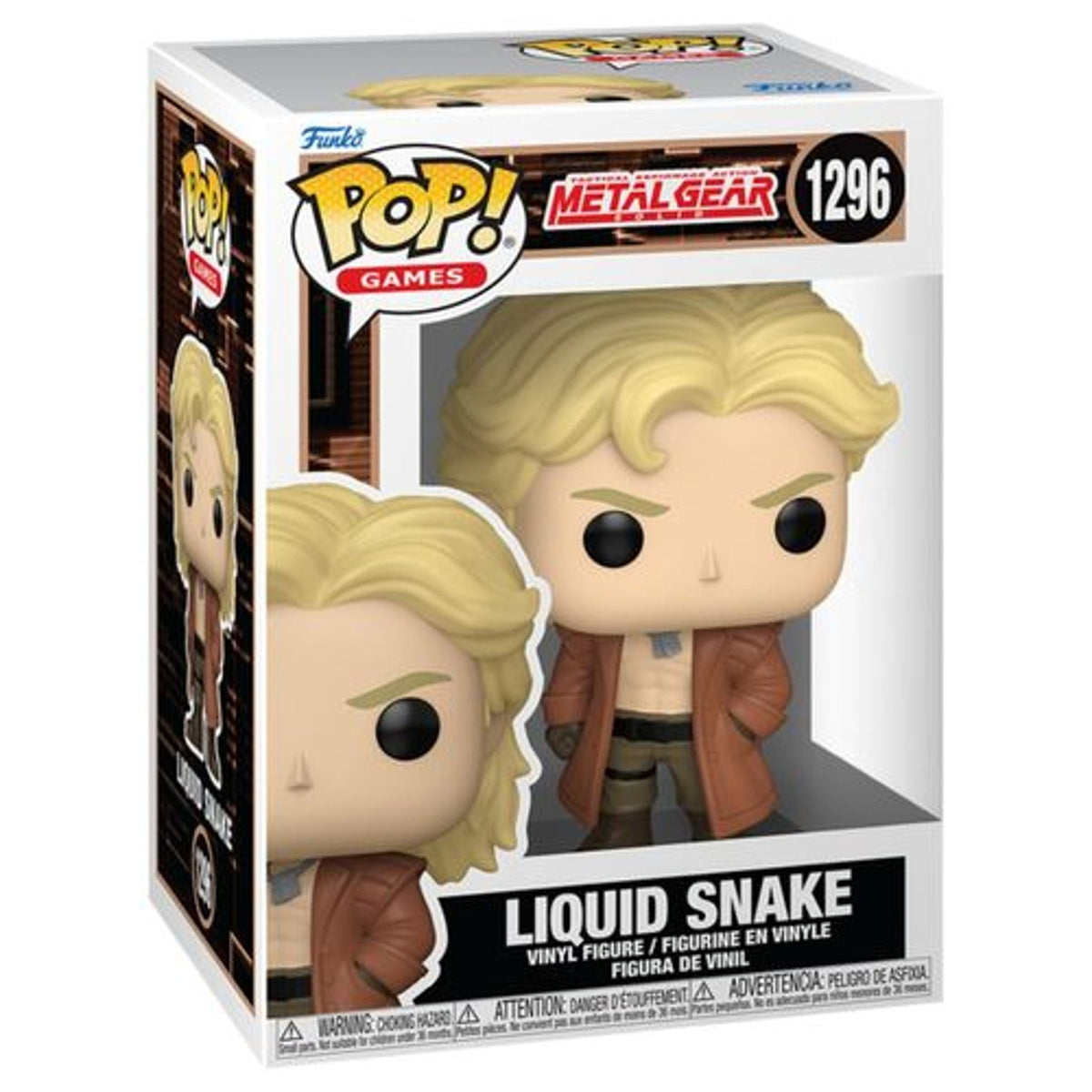 Funko POP Games: Metal Gear Solid 2: Liquid Snake  - 1296 - 4.2-in Vinyl Figure