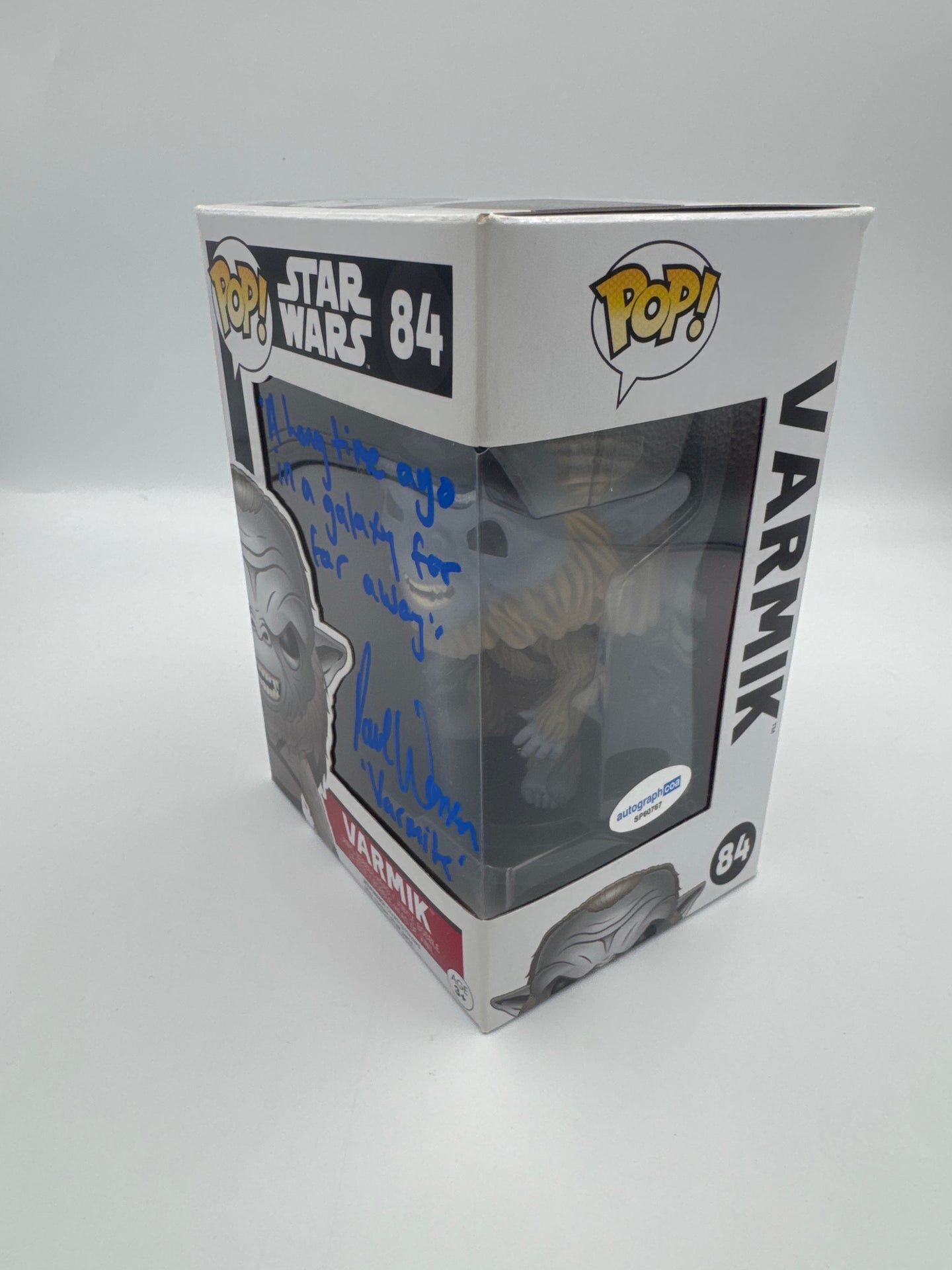 Varmik  - #84 - Funko Pop! - Star Wars - Signed By Paul Warren - Autographcoa Certified