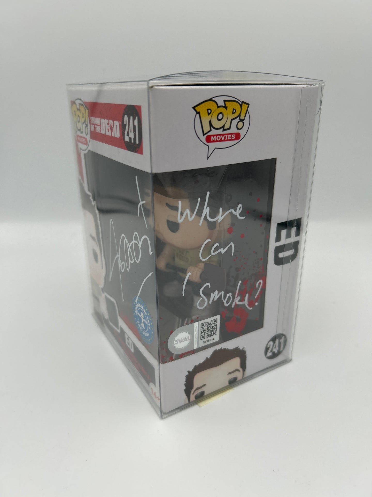 Ed With Shovel  - #241 - Funko Pop! - Movies - Sean of the Dead - Signed By nick Frost - Certified Pop!