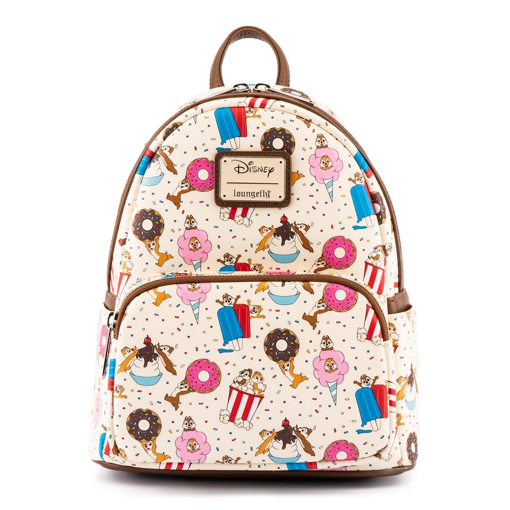 Chip and Dale Sweet Treats AOP  Mini Backpack - Loungefly