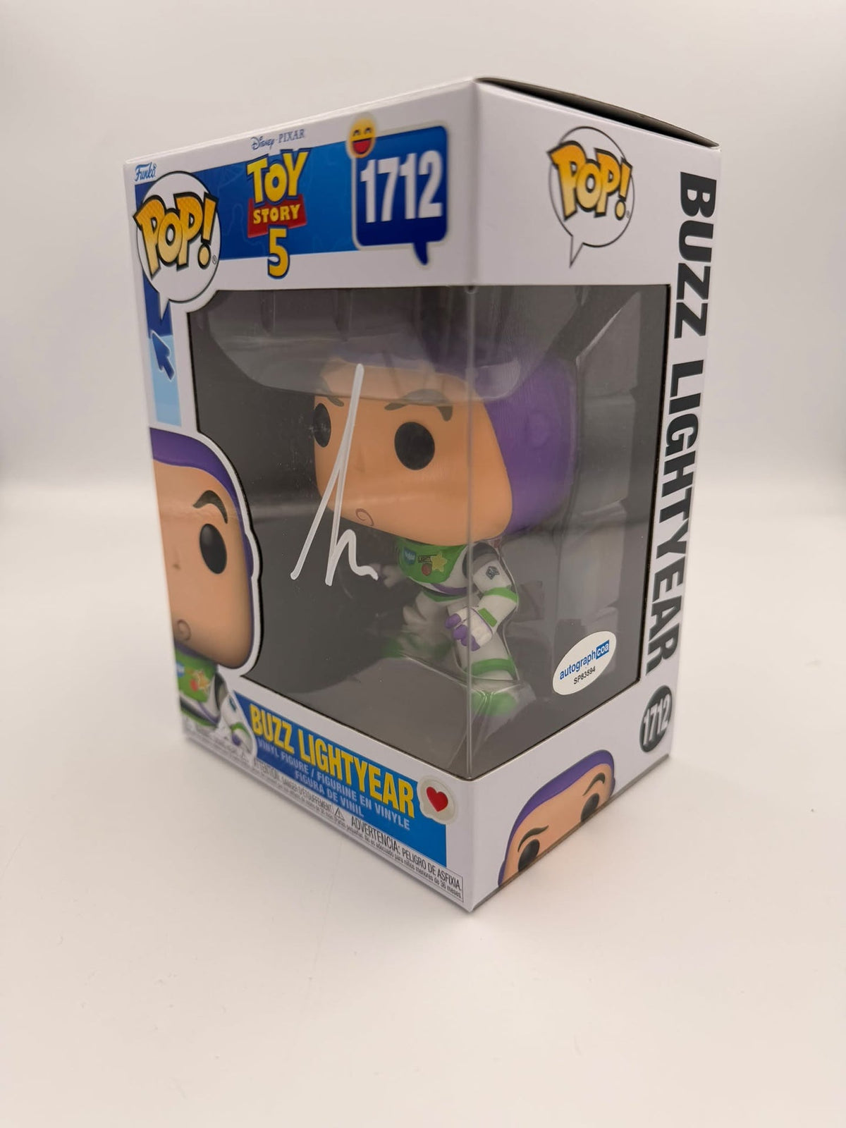 BUZZ LIGHTYEAR - #1712 - Funko Pop! - MOVIES - Toy Story 5 -  Signed by Tim Allen - ACOA Certificate