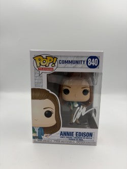 Annie Edison - #840 - Funko Pop! - Television - Community -  Signed By Annie Edison  - Certified Pop!