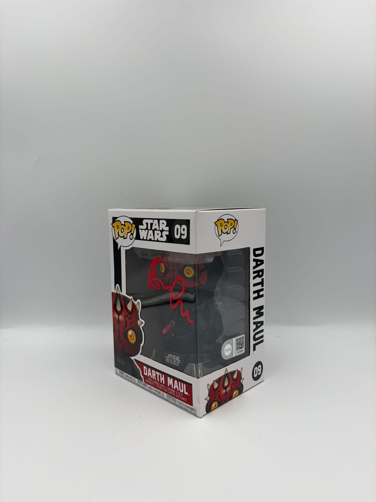 Darth Maul - #09- Star Wars  - Signed By Peter Serafinowicz - SWAU Certified Funko Pop!