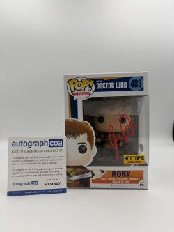 Rory- #483 - Funko Pop! - Television - BBC Dr Who - Hot Topic -   Signed by Arthur Darvill - Certified Autographcoa