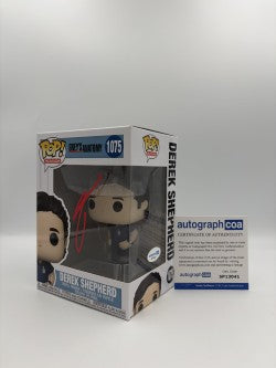 Derek Shepard - #1075 - Funko Pop! - Television - Greys Anatomy - Signed By Patrick Dempsey  - Certified by Autographcoa