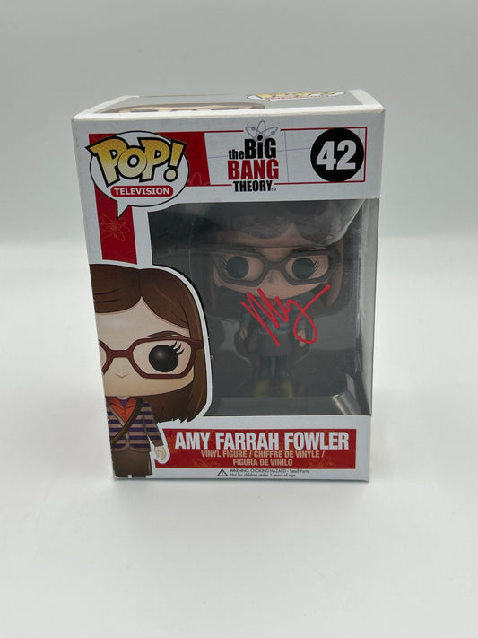 Amy Farrah Fowler - #42 - Funko Pop! - Big Bang Theory - Signed By Mayim Bialik - Certified Pop!