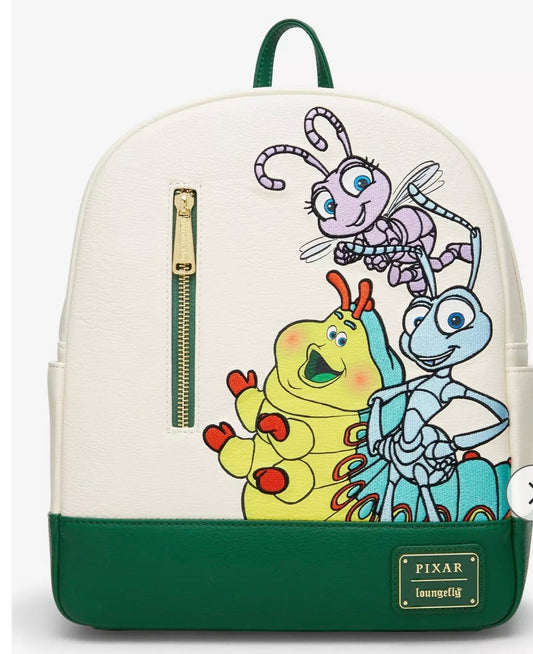 A Bug's Life Stacked Chenille Full Size Backpack - Disney - Loungefly  - Full Size Backpack