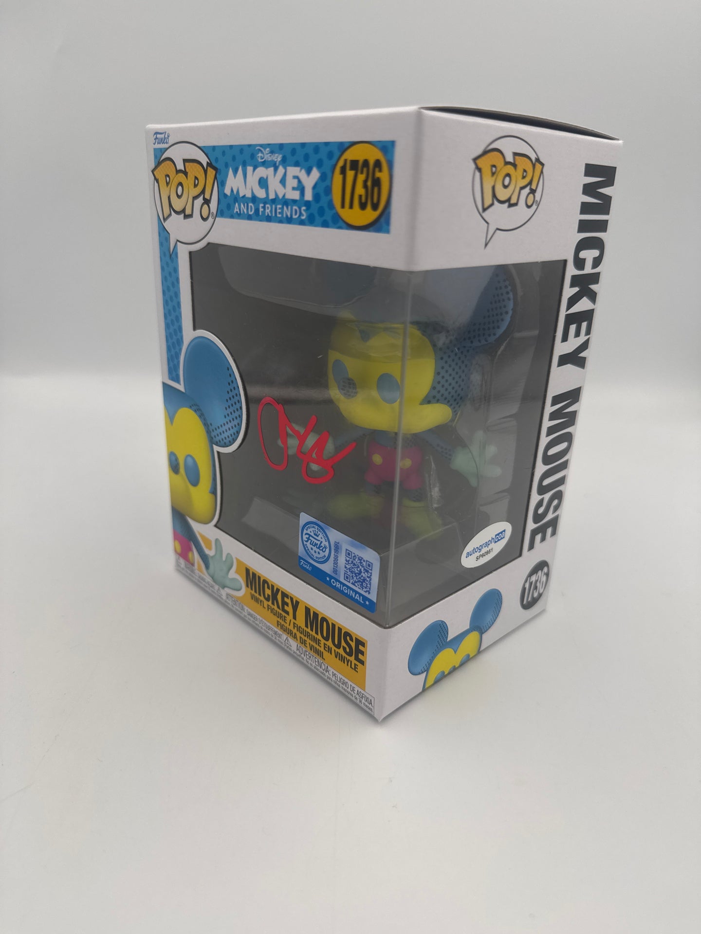 Mickey Mouse - #1736 - Funko Pop! - Disney - Mickey Mouse  - Signed By Jared Bush - Autographcoa Certified