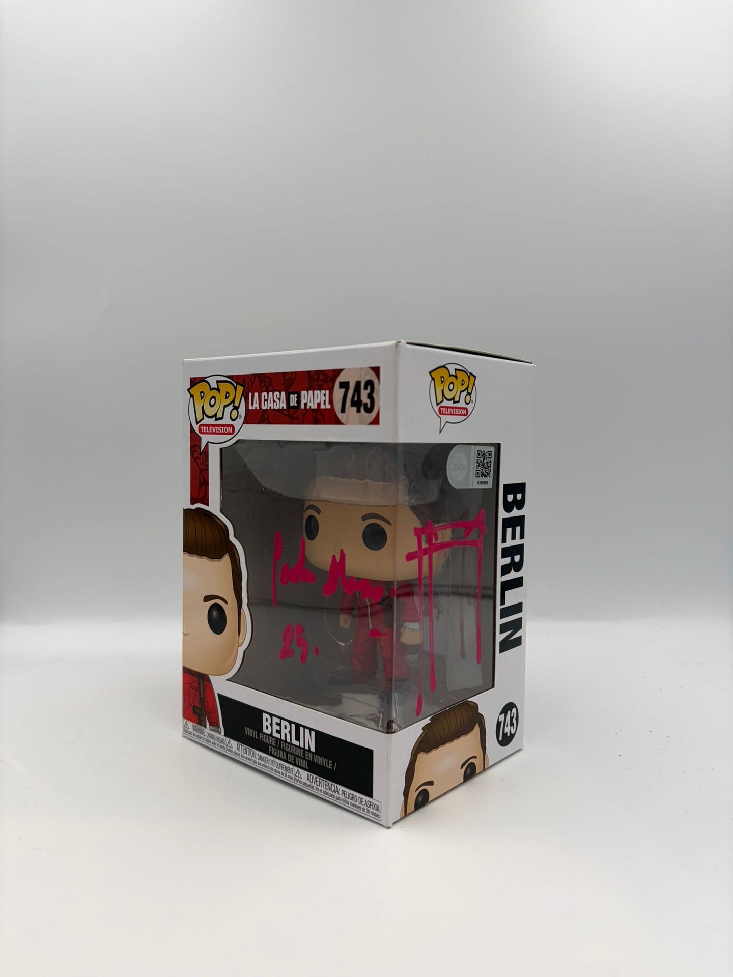 Berlin - #743 - Funko Pop! - Television - La Casa de Papel  - Signed By Pedro Alonso - Certified Pop