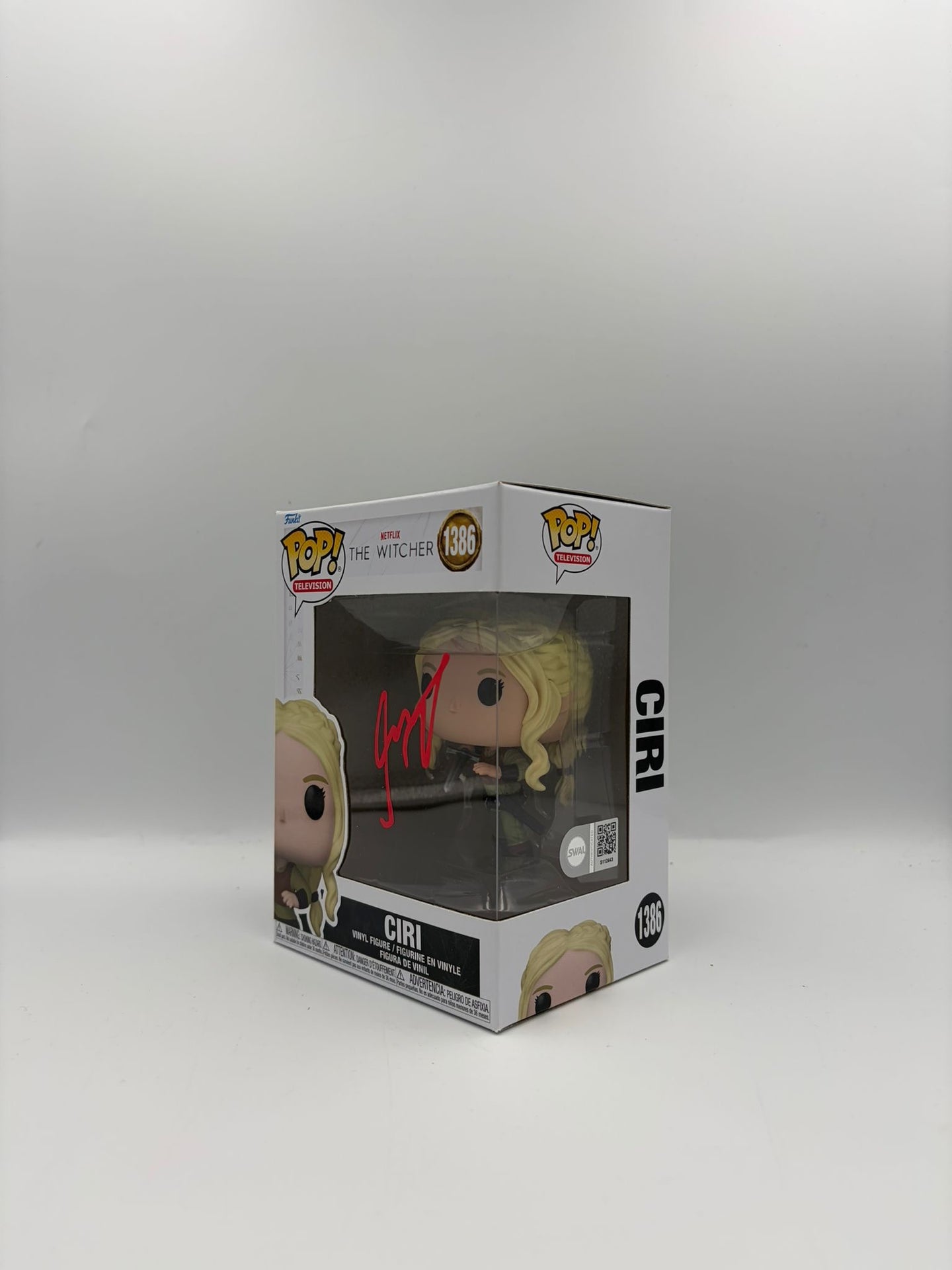 Ciri - #1386 - The Witcher  - Signed By Freya Allan - SWAU Certified Funko Pop!