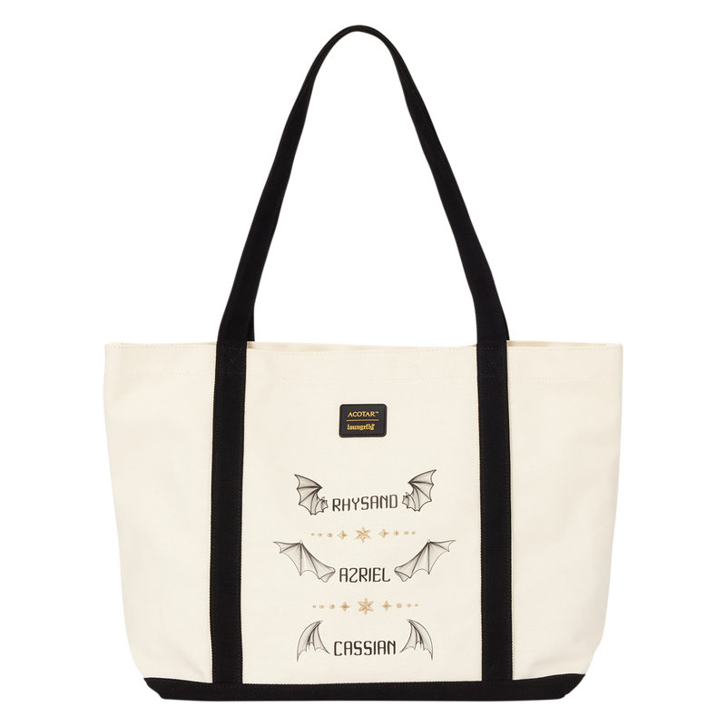 *PRE-ORDER* A Court of Thorns and Roses The Bat Boys Canvas Tote Bag - Loungefly