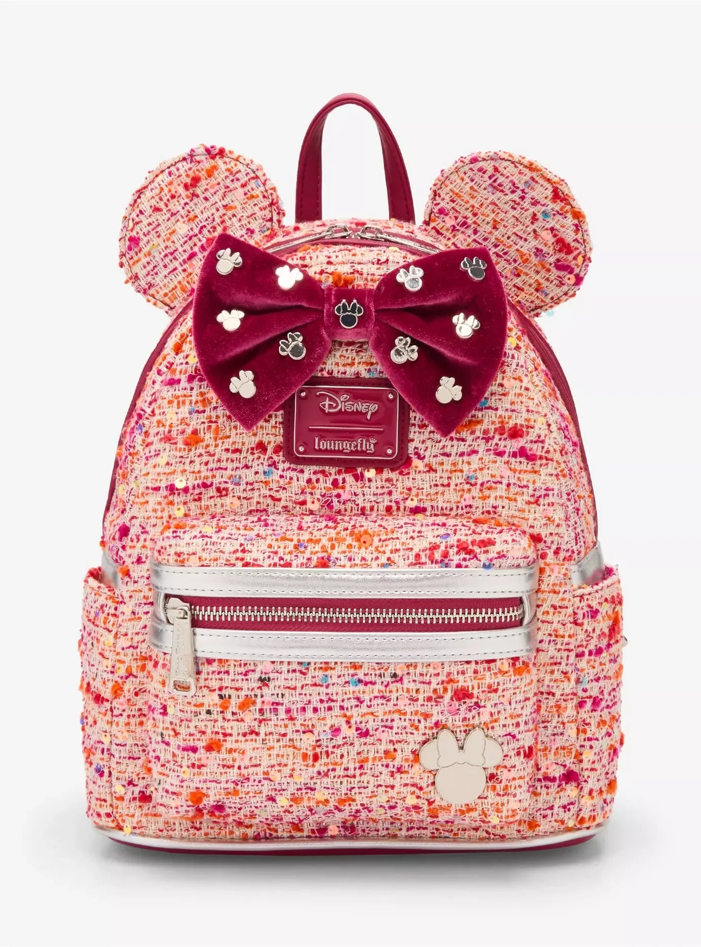 Disney Minnie Mouse Metallic Tweed Cosplay Mini Backpack  - Loungefly