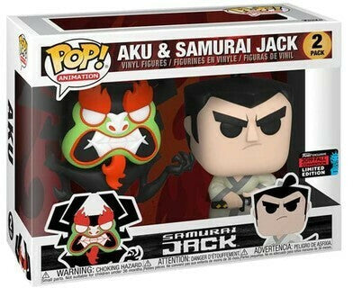 Aku & Samurai Jack - 2 pk  - Funko Pop! - Samurai Jack - 2019 Fall Con Limited Edition