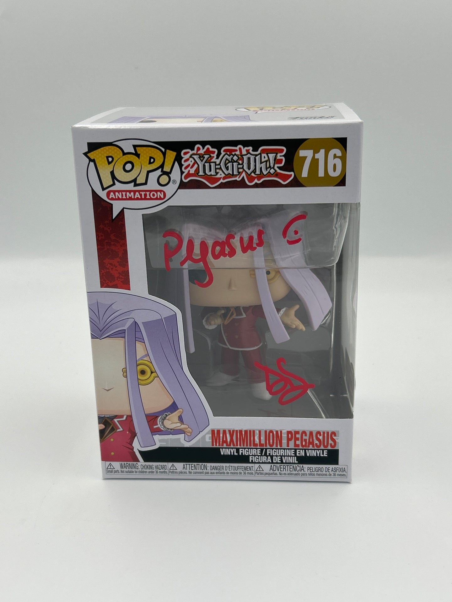 Maximillion Pegasus - #716 - Funko Pop! - Animation - Yu-Gi-Oh - 7BAPS Signature Series - Signed By Darren Dunstan - 30 Pieces