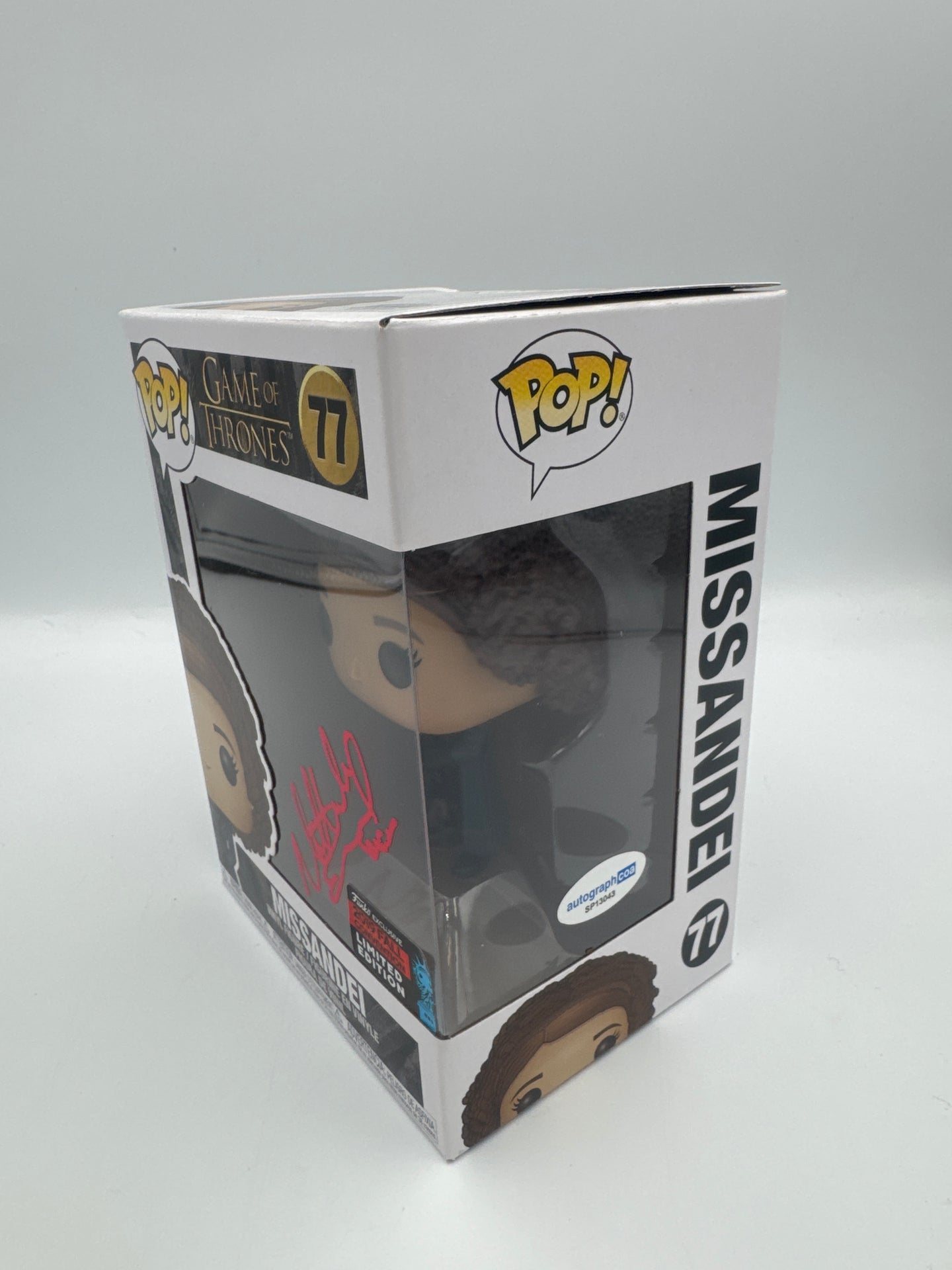 Missandei - #77 - Funko Pop! - Game of Thrones - 2019 Fall Convention Limited Edition - Signed By Nathalie Emmanuel  - Certified by Autographcoa