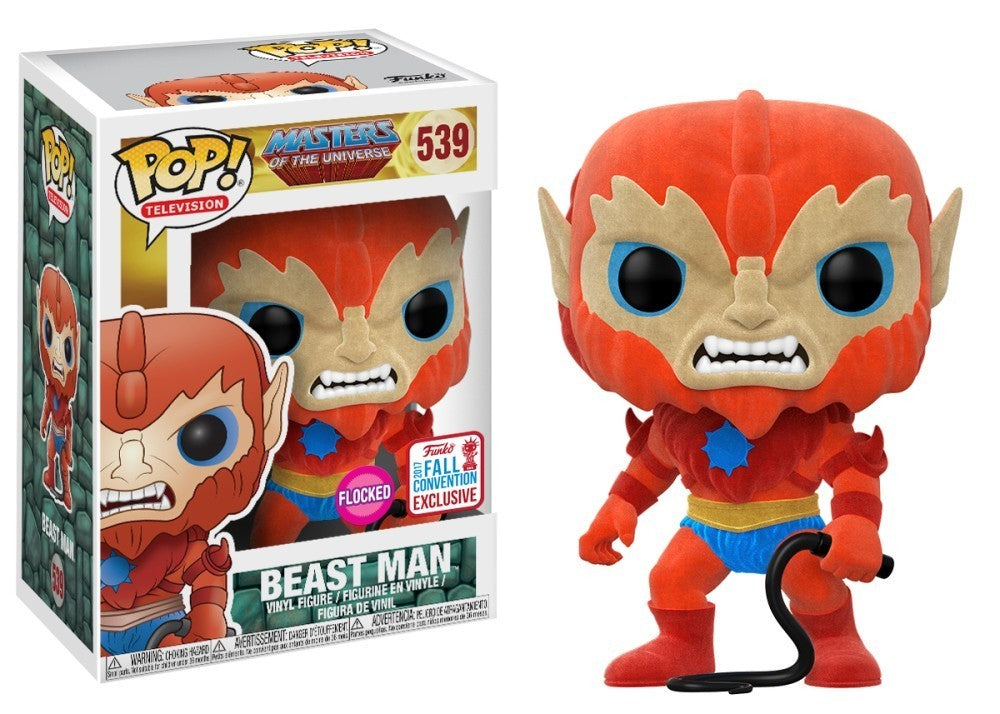 Beast Man - #539 - Funko Pop! - Television - Masters of the Universe - Flocked - 2017 Fall Convention Exclusive