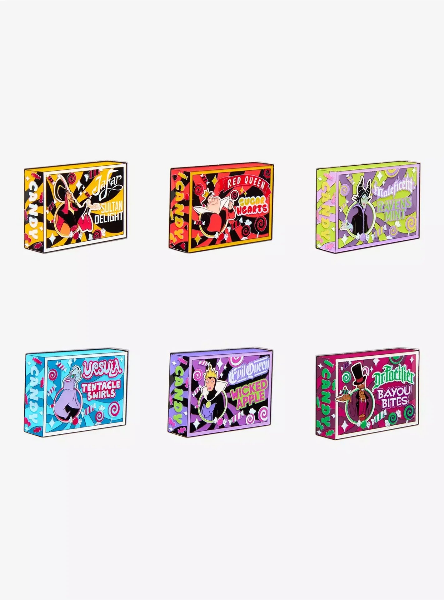 Disney Villains Candy Box  Mystery Blind Box Pins - Loungefly  - CMPOP Exclusive
