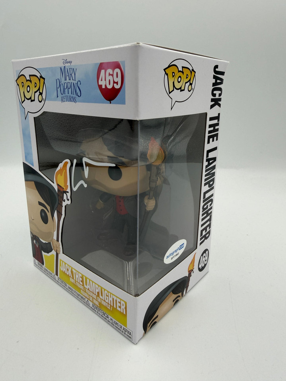 Jack the Lamplighter - #469 - Funko Pop! - Mary Poppins - Signed Lin Manuel Miranda - ACOA Certificate