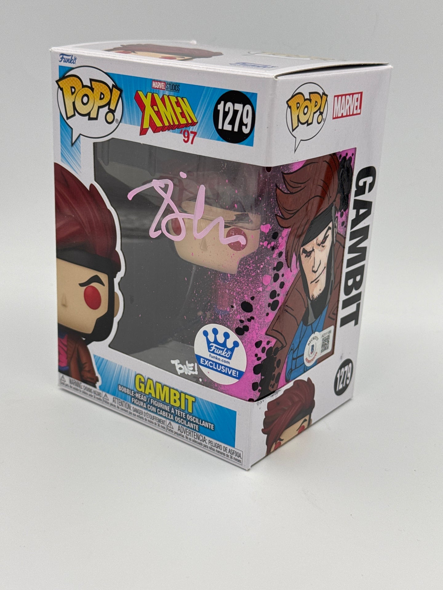 Gambit  - #1279 - Funko Pop! - Movies - Marvel - X-Men - Signed By Tony Daniels - Funko Exclusive