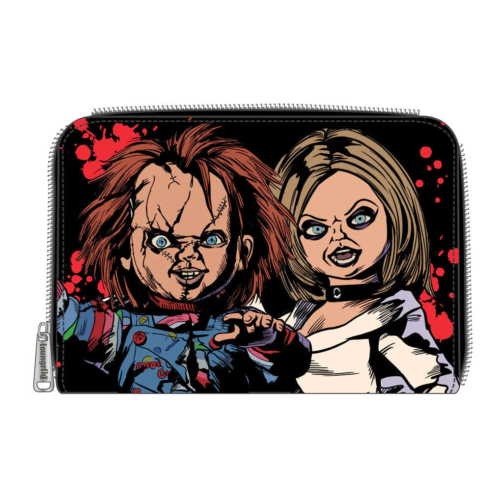 Universal Bride Of Chucky Happy Couple Zip Around Wallet - Wallet - Loungefly