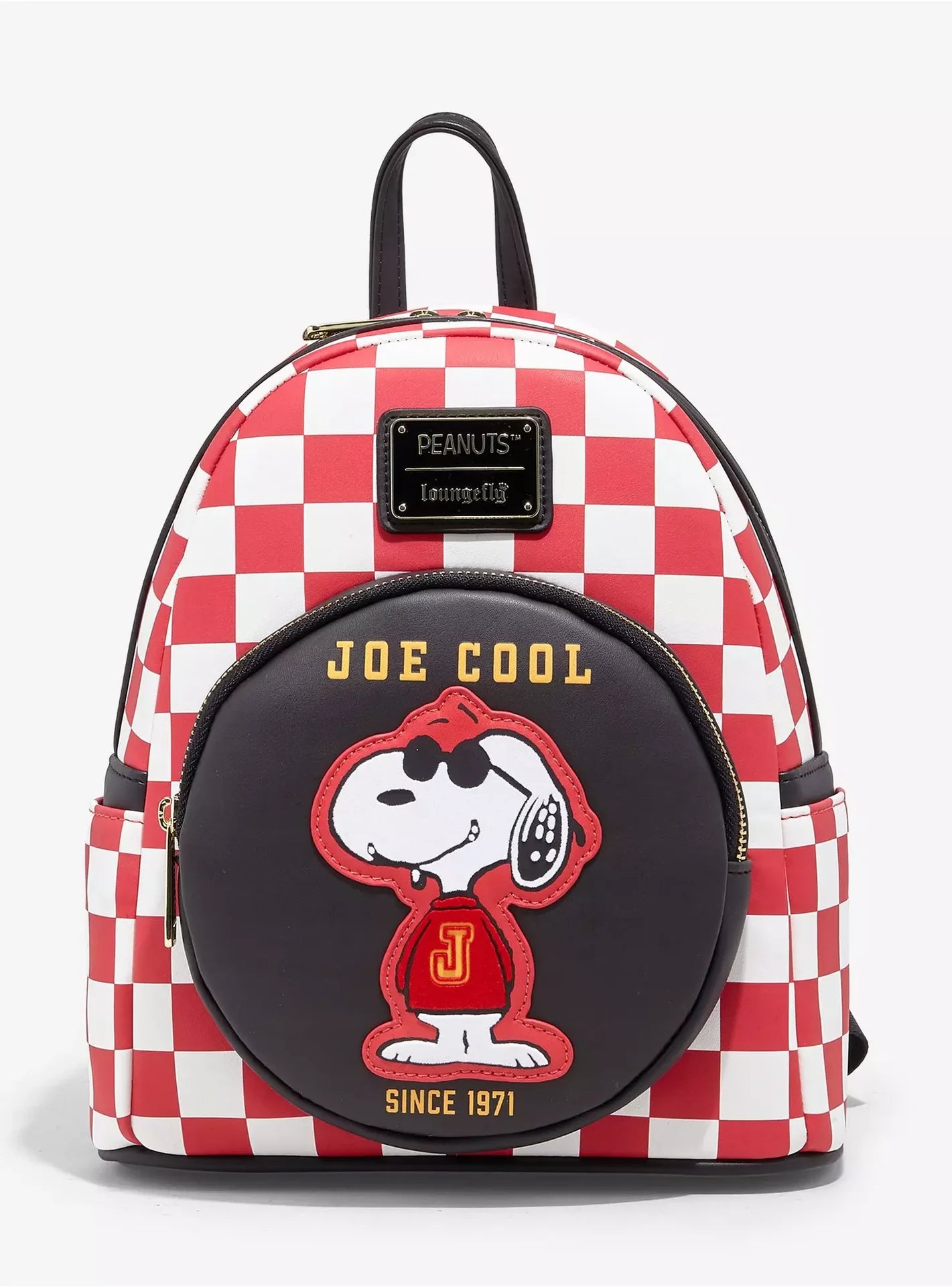 Peanuts Snoopy Checkered Mini Backpack  -  Loungefly