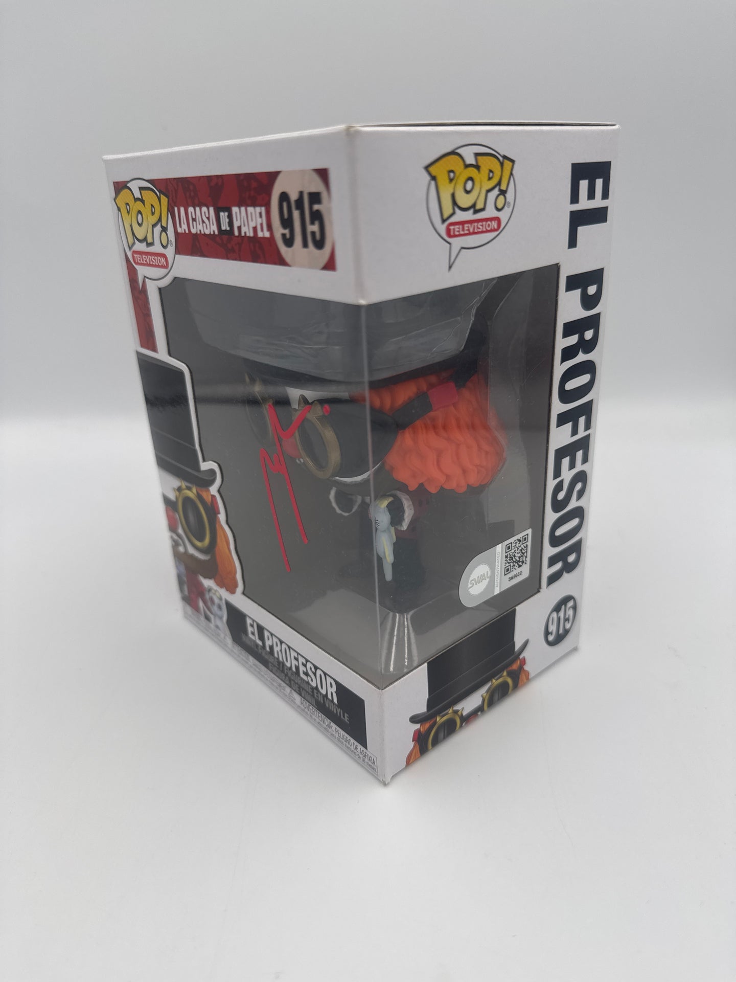 El Profesor- #915 - Funko Pop! - Television - La Casa de Papel  - Signed By Alvaro Morte - Certified Pop