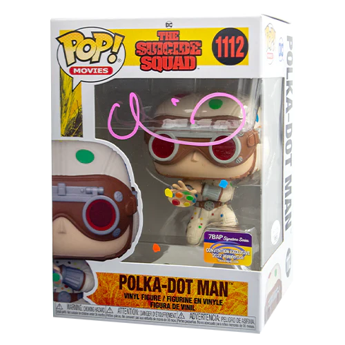 Polka-Dot Man - #1112  - Funko Pop! - Animation  - Suicide Squad - Signed By  David Dastmalchian -7BAP 2022 Wondercon Exclusive