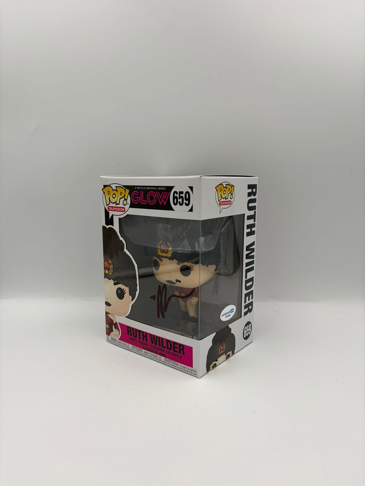 Ruth Wilder  - #659 - Glow  - Signed By Alison Brie - Autographcoa Certified Funko Pop!