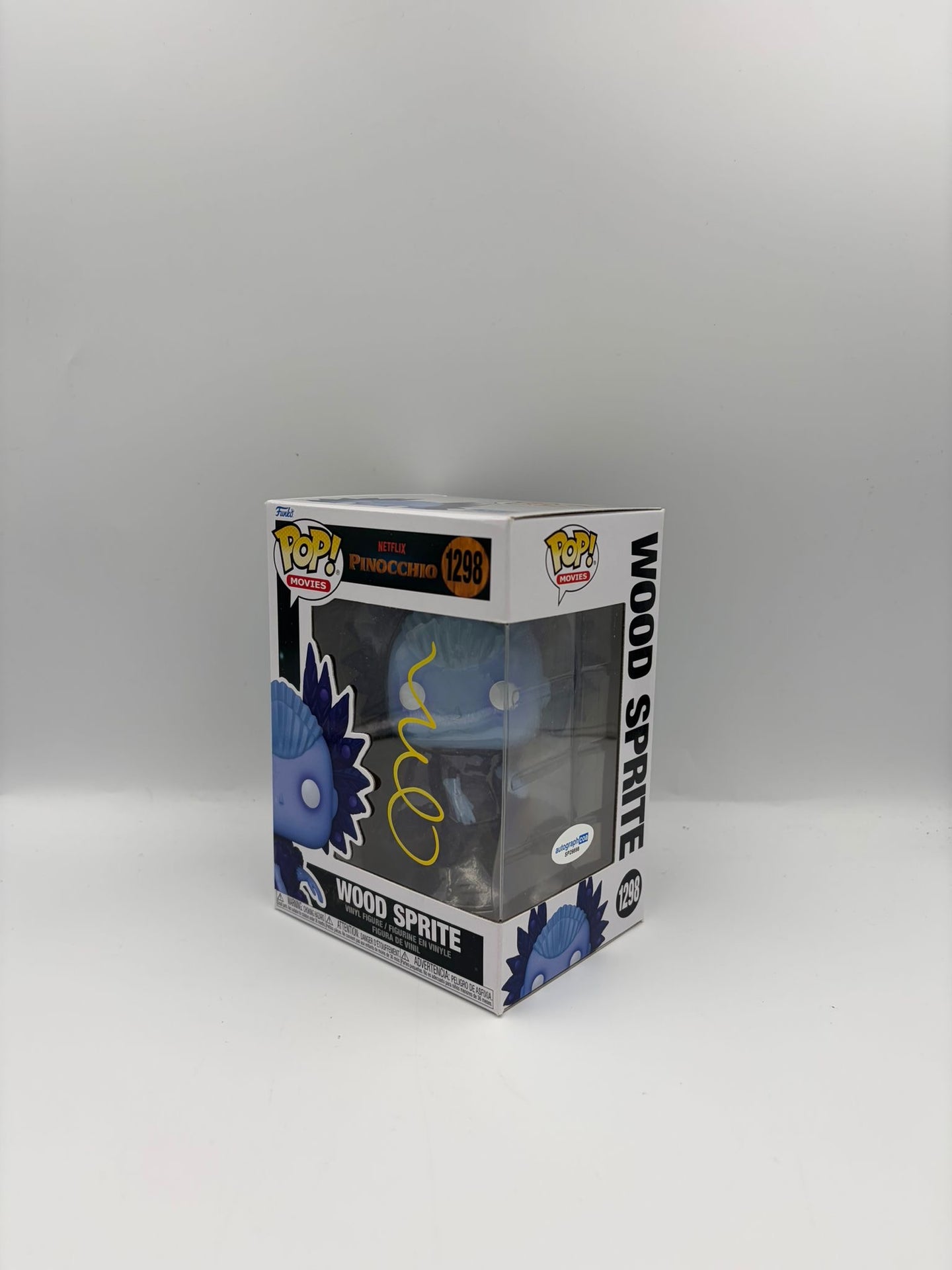 Wood Sprite  - #1298 - Netflix Pinocchio  - Signed By Tilda Swinton   - Autographcoa Certified Funko Pop!