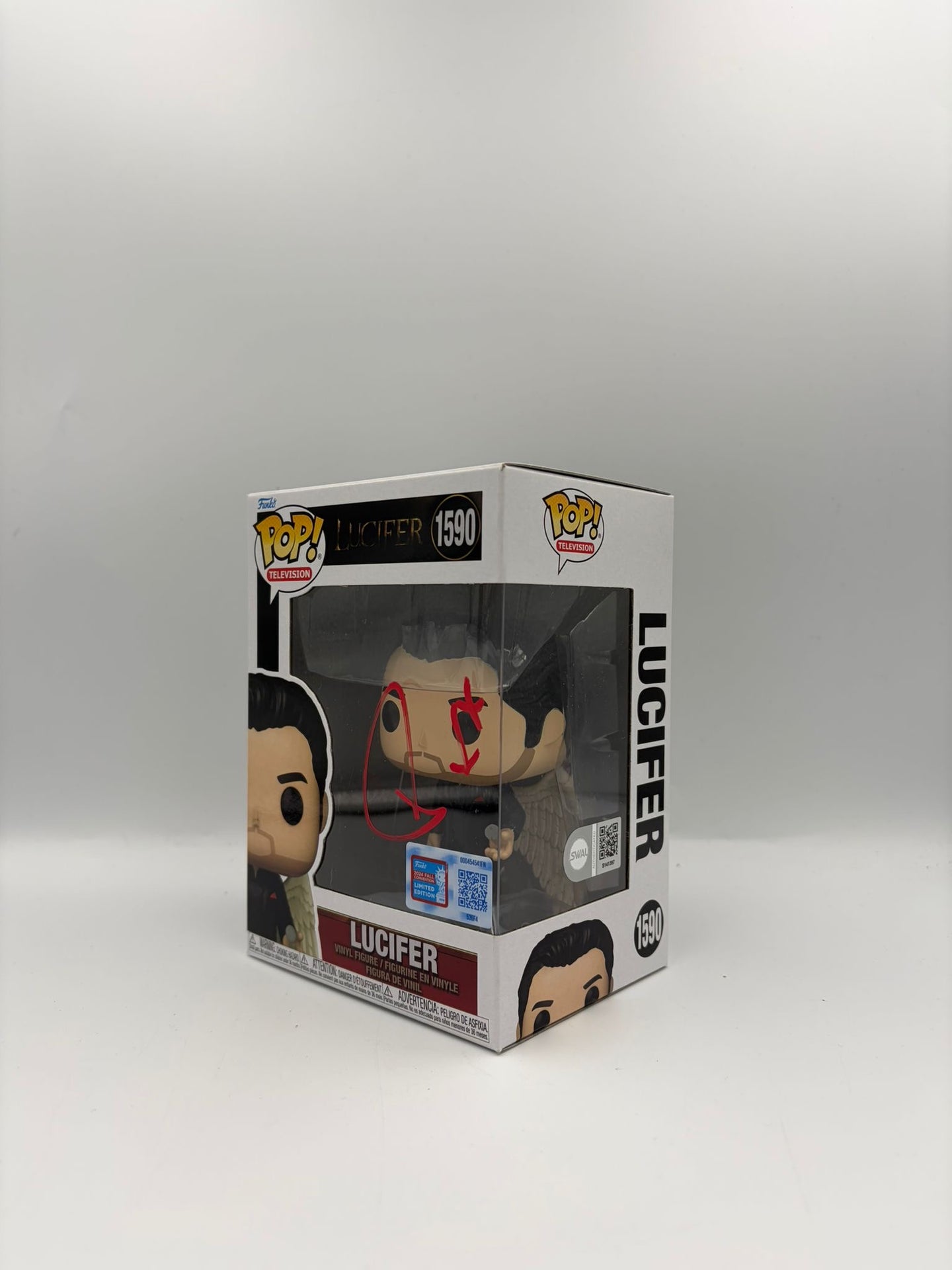 Lucifer - #1590 - Lucifer   - Signed By Tom Ellis  - SWAU Certified Funko Pop!