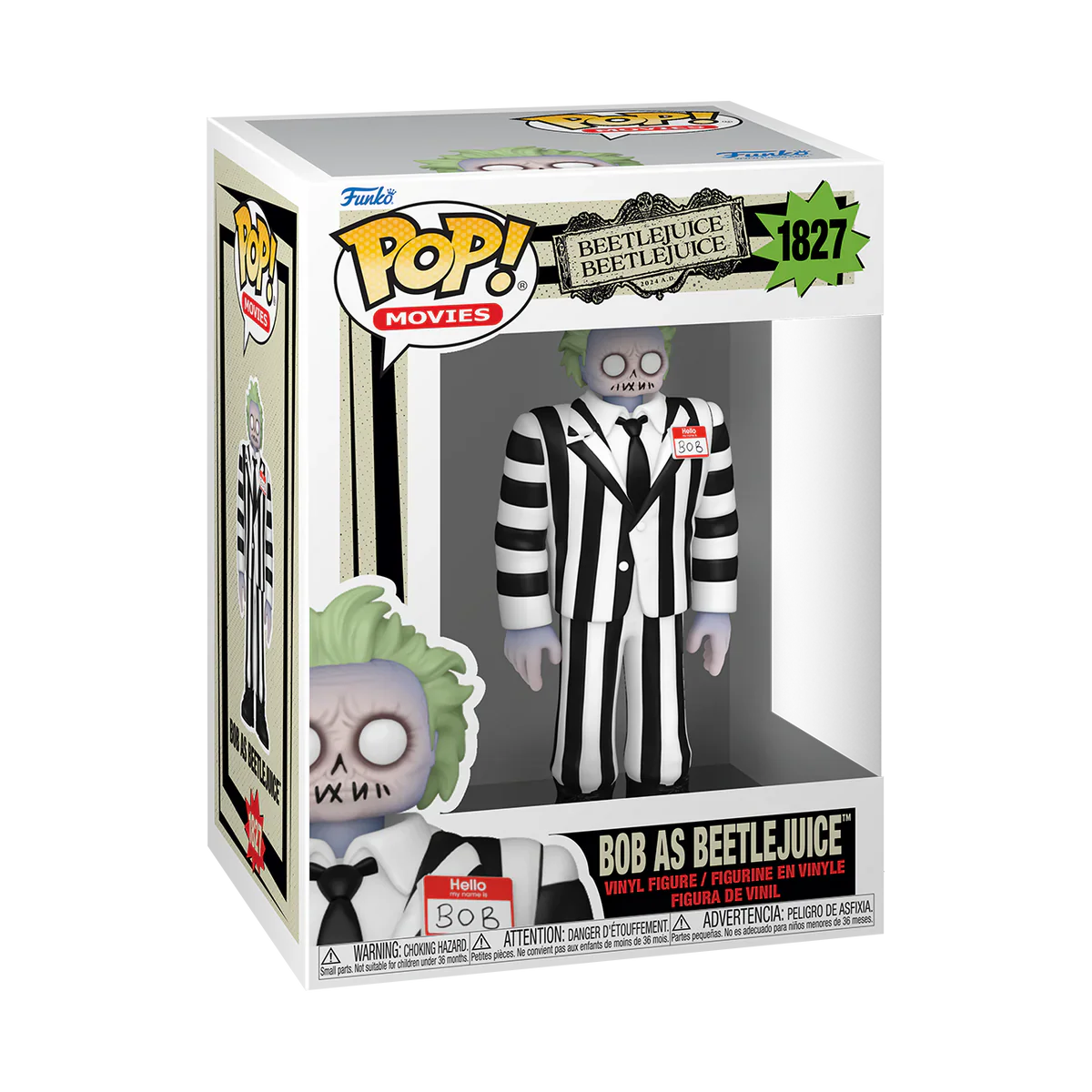 Bob As Beetlejuice  - #1827 - Funko Pop! - Movies  - Beetlejuice