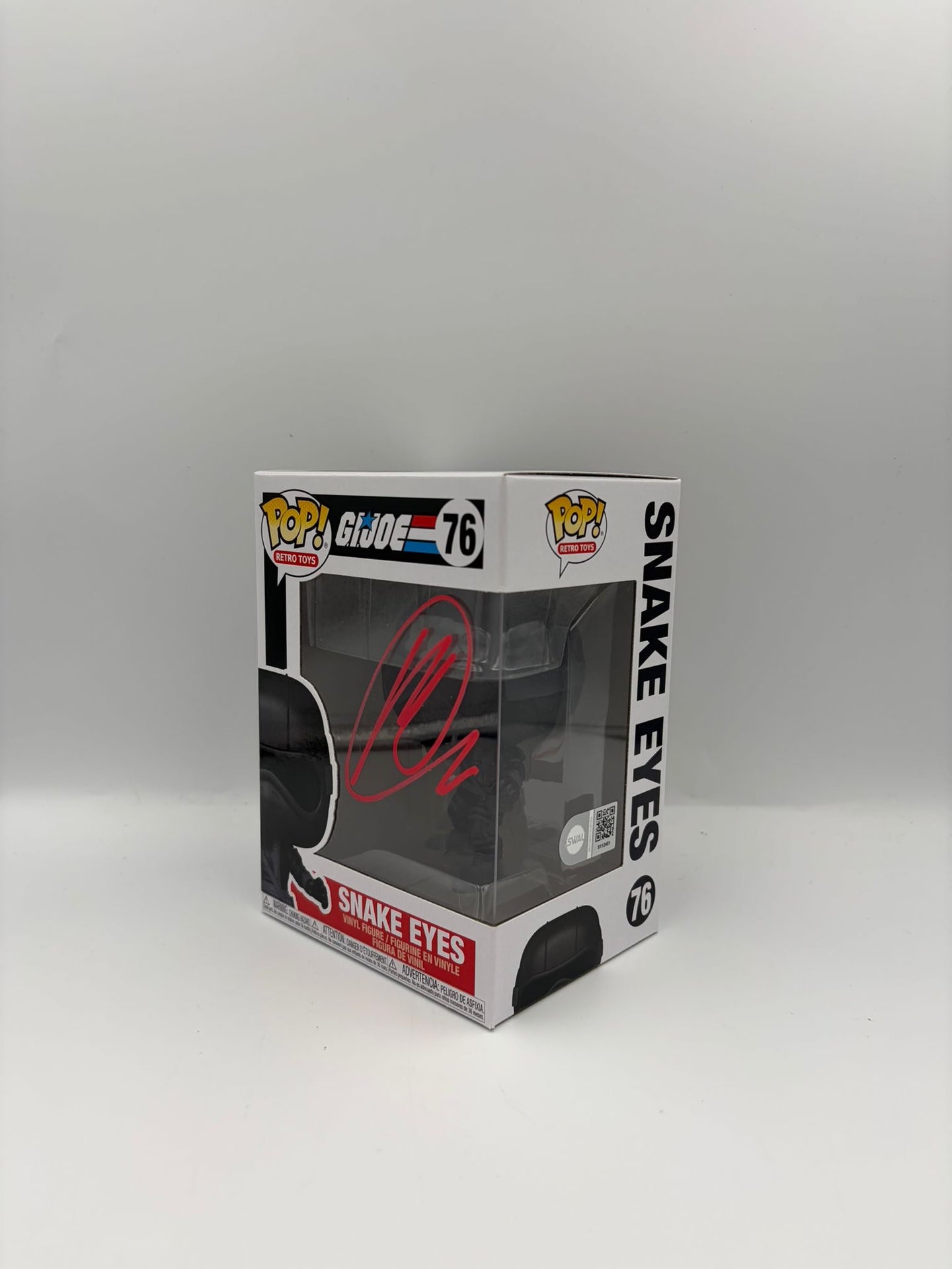 Snake Eyes - #76 - G.I.Joe  - Signed By Henry Golding  - SWAU Certified Funko Pop!