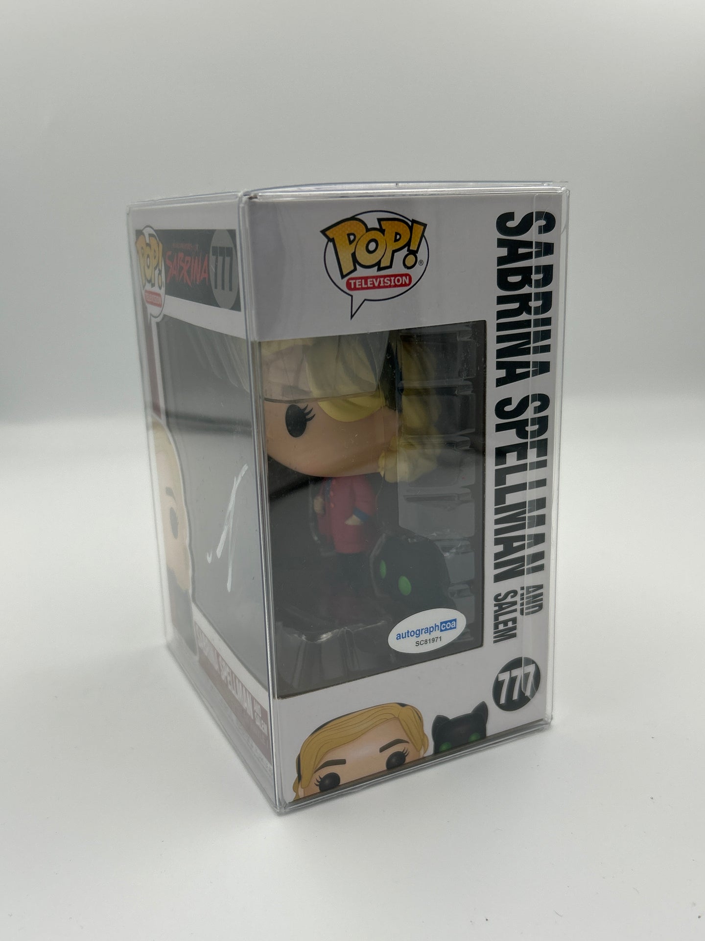Sabrina Spellman And Salem - #777 - Funko Pop! - Television - Signed By Kiernan Shipka
