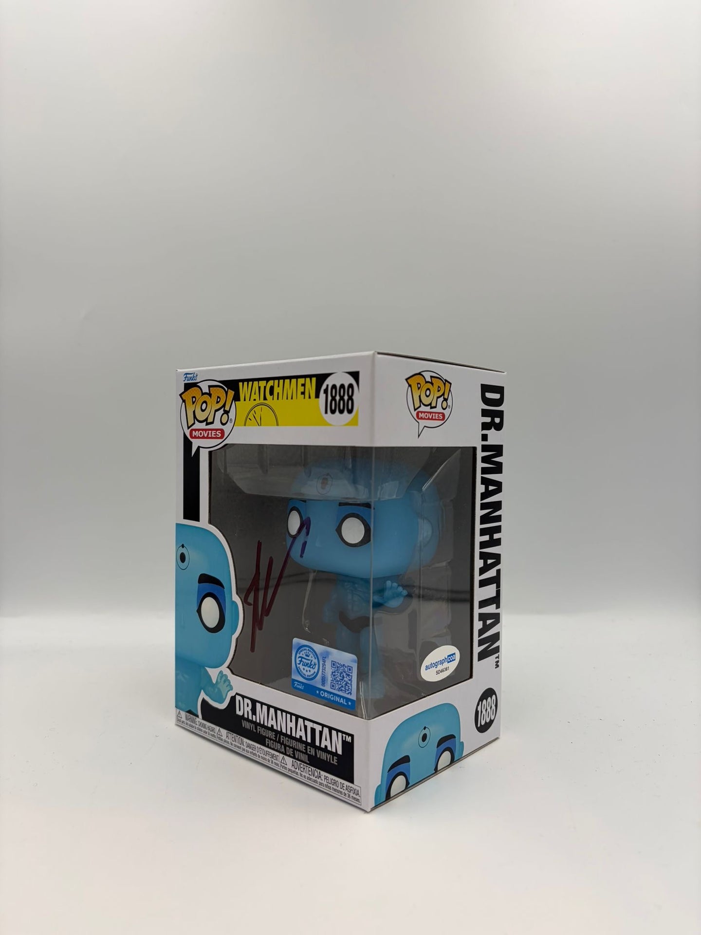 Dr Manhattan - #1888 - Funko Pop! - Movies - Watchmen  - Signed By Billy Crudup - Certified Pop