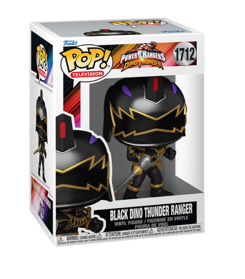 Black Dino Thunder Ranger - #1712 - Funko Pop! - Television -  Power Rangers