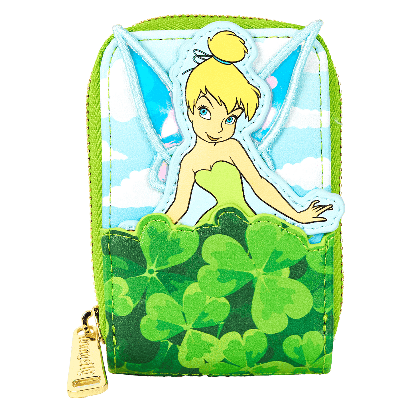 Peter Pan Tinker Bell Clover Accordion Wallet - Loungefly