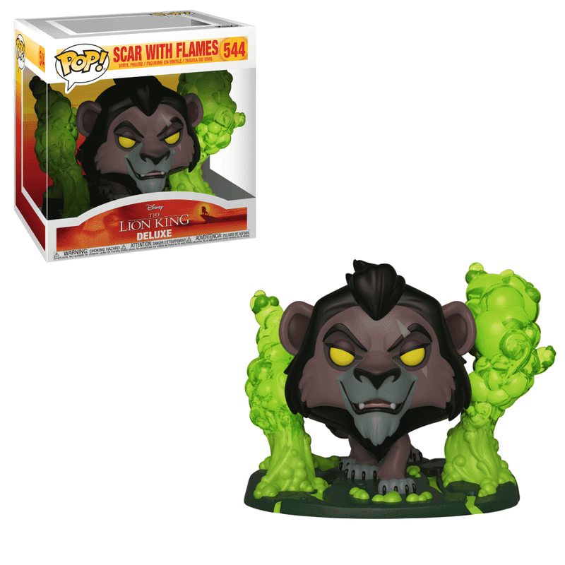 Scar with Flames  #544  - Funko Pop! - Deluxe  - Disney - The Lion King