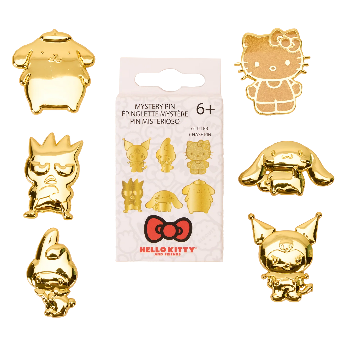 Sanrio 50th Anniversary Gold Blind Box Mystery Pin - Loungefly