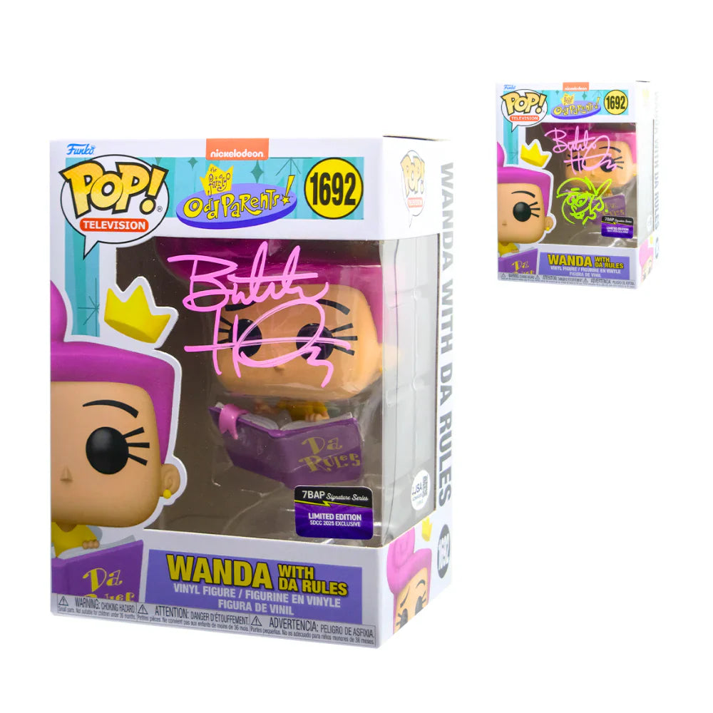 Wanda with Da Rules - #1692 - Odd Parents  - Signed By Butch Hartman  - 7BAP Certified Funko Pop!