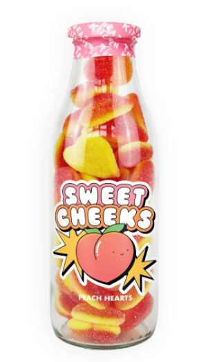 Peach Hearts -  Sweet Bottle Treat Kitchen