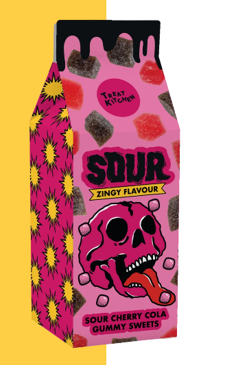 Sour Cherry Cola Gummy Sweets  -  Treat Kitchen