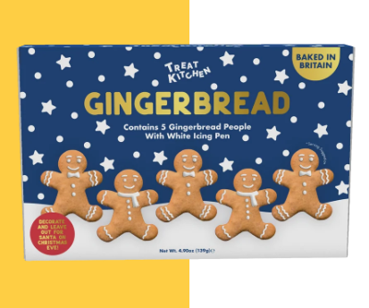 Letterbox Gingerbread Men Biscuits Decorating Kit -  Treat Kitchen