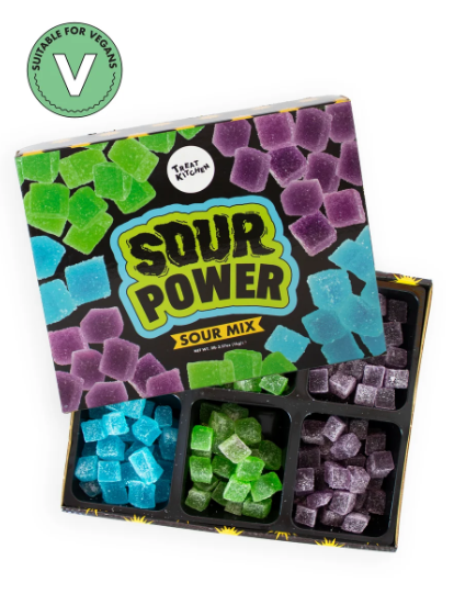 Sour Power Vegan Sour Sweets 1kg Gift Box -  Treat Kitchen